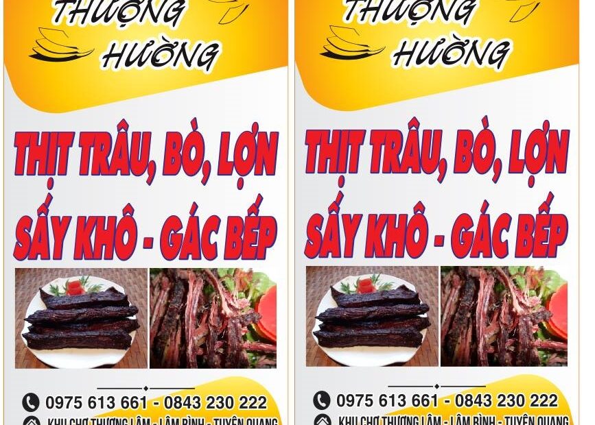 Thịt trâu khô gác bếp